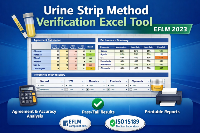 Urine Strip Performance Verification Excel | EFLM 2023
