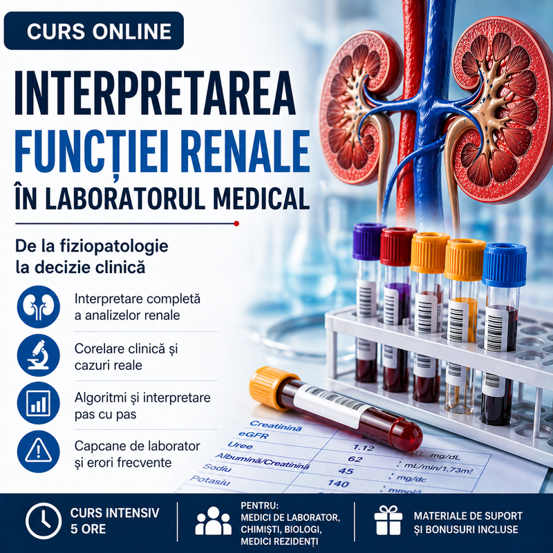 27.06.2026 Interpretarea functiei renale in laboratorul medical