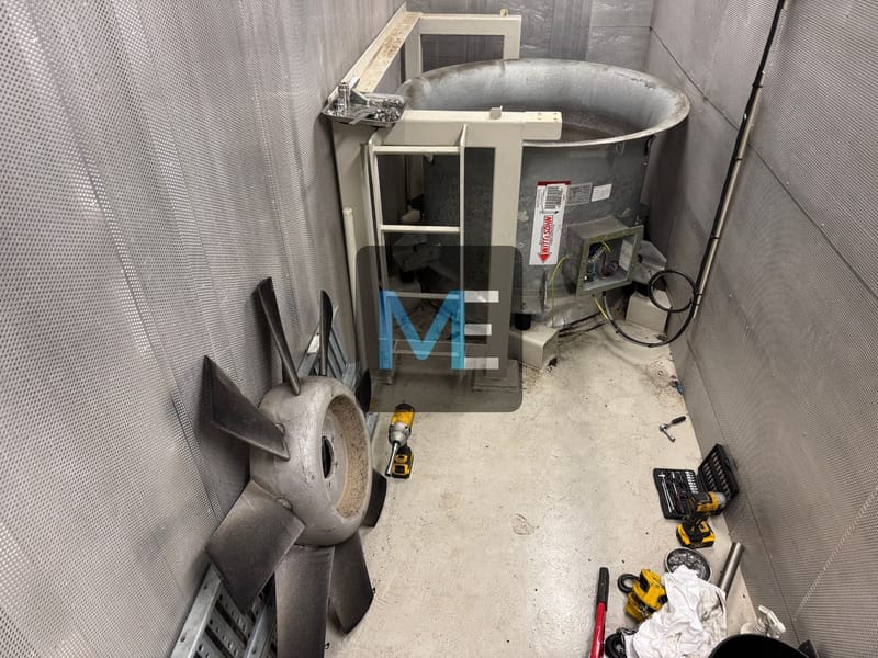 Основен ремонт на нагнетателен вентилатор за машинно отделение