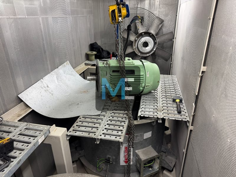 Основен ремонт на нагнетателен вентилатор за машинно отделение