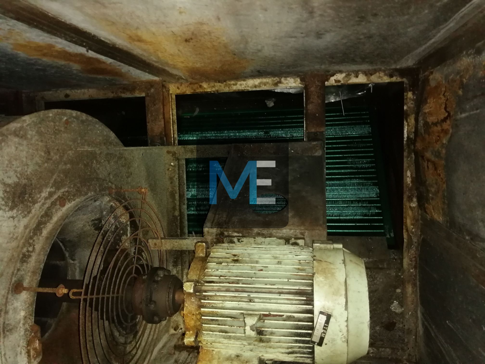 Repair of a fan with an autonomous cooling station