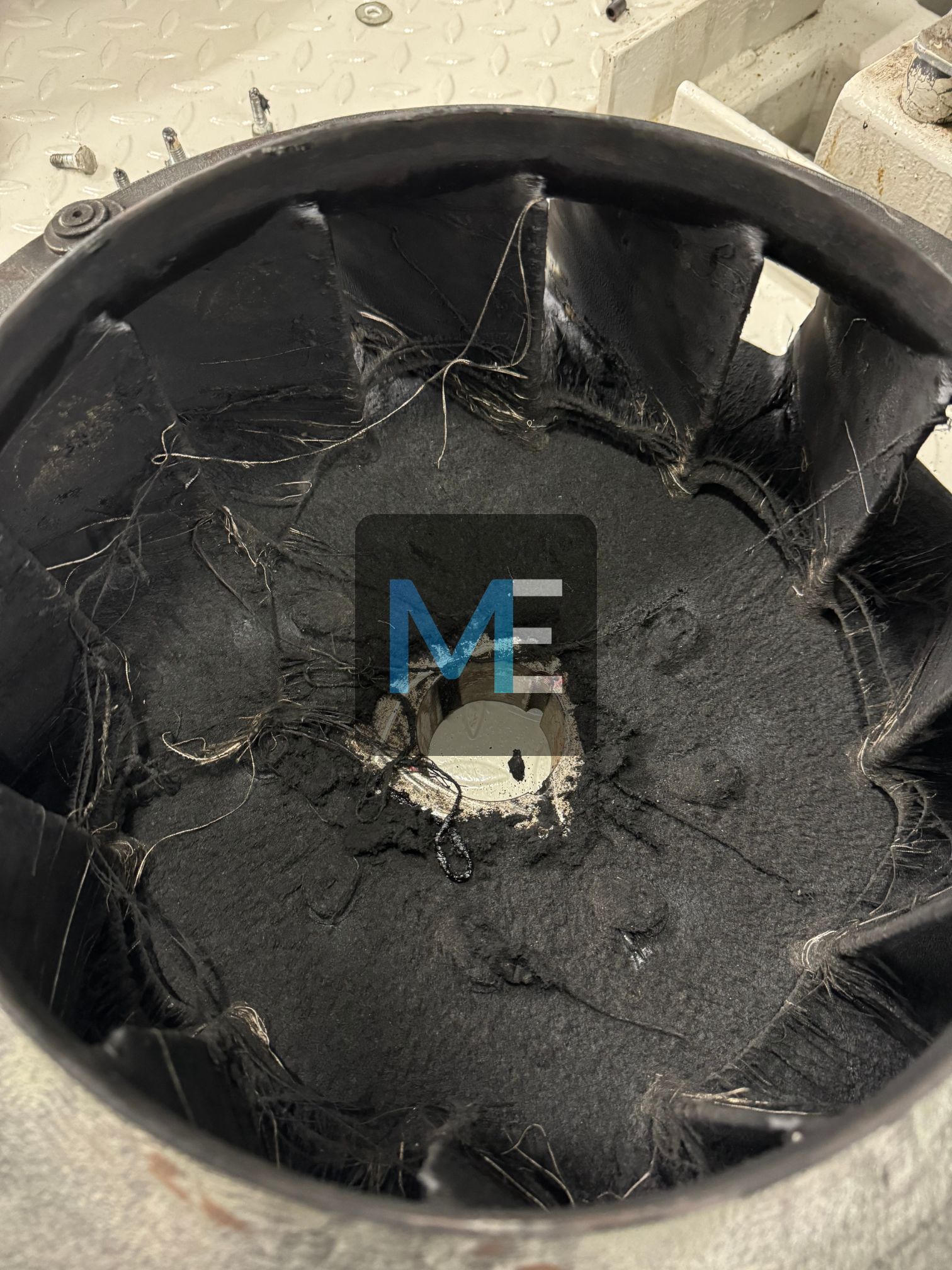 Repair of a exhaust fan on a Passenger Ship