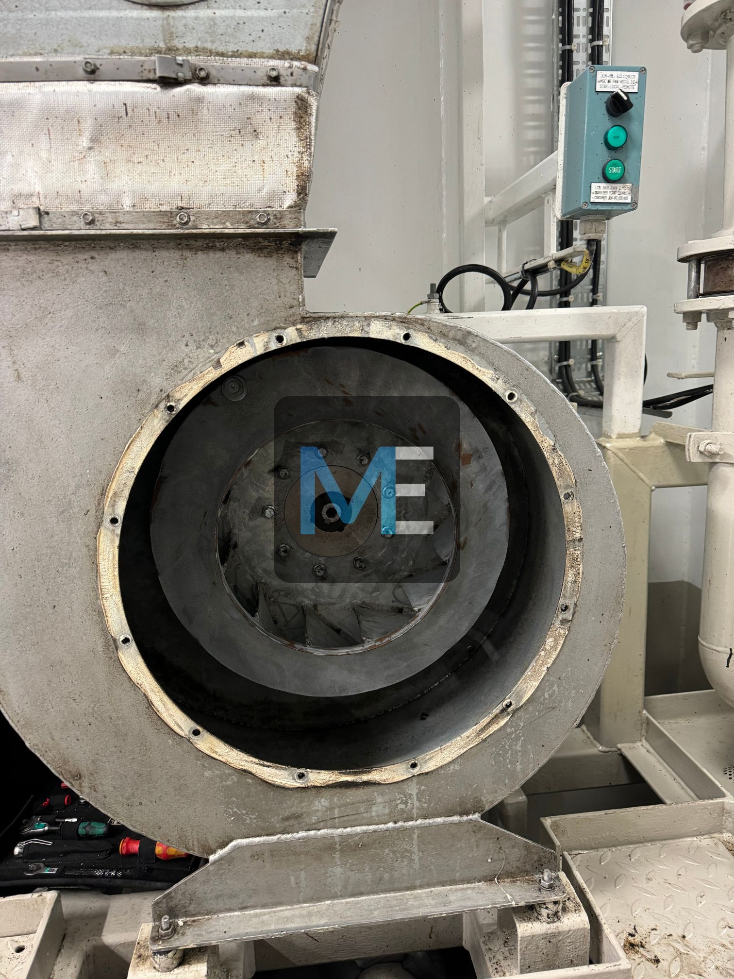 Repair of a exhaust fan on a Passenger Ship