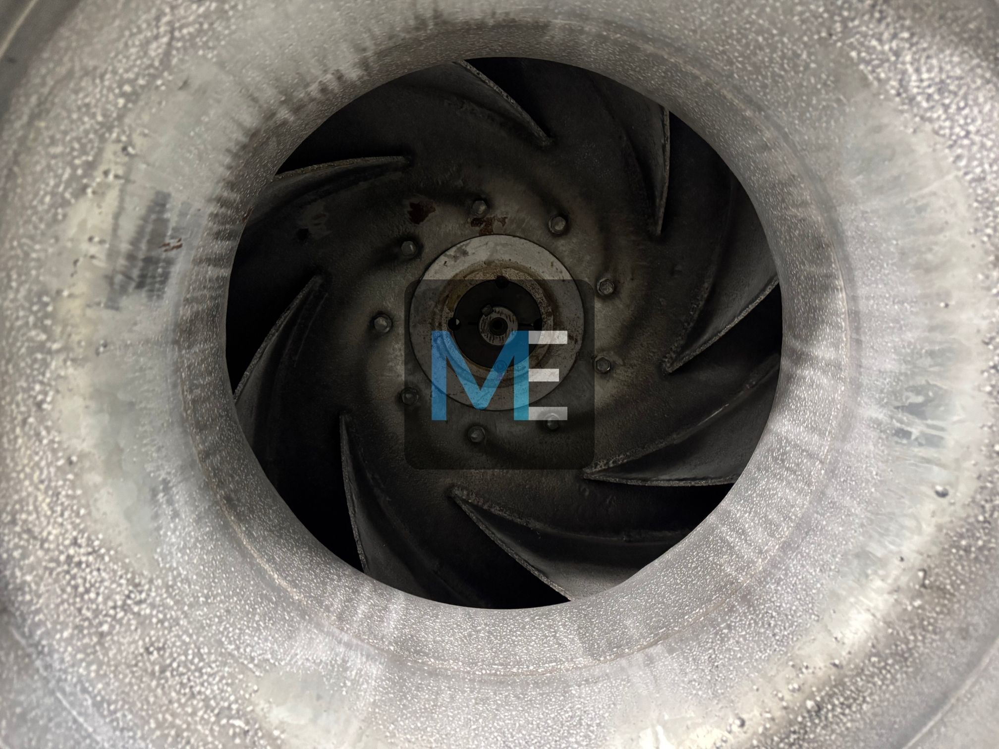 Major repair of the suction fan for the engine room