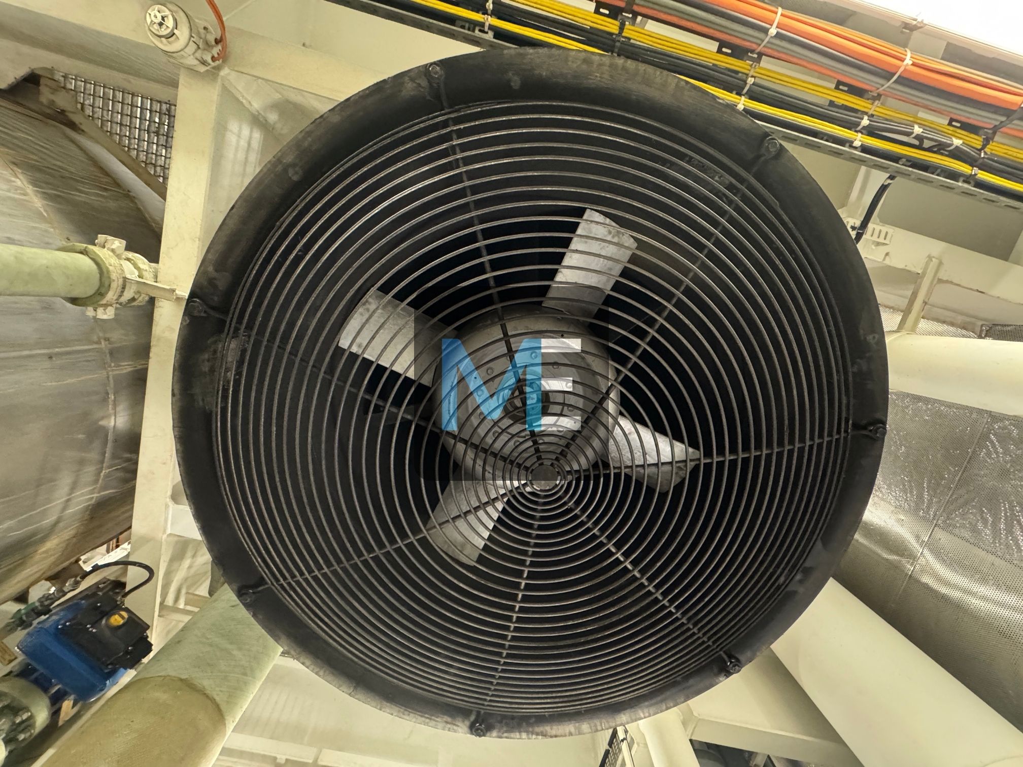 Major repair of the suction fan for the engine room