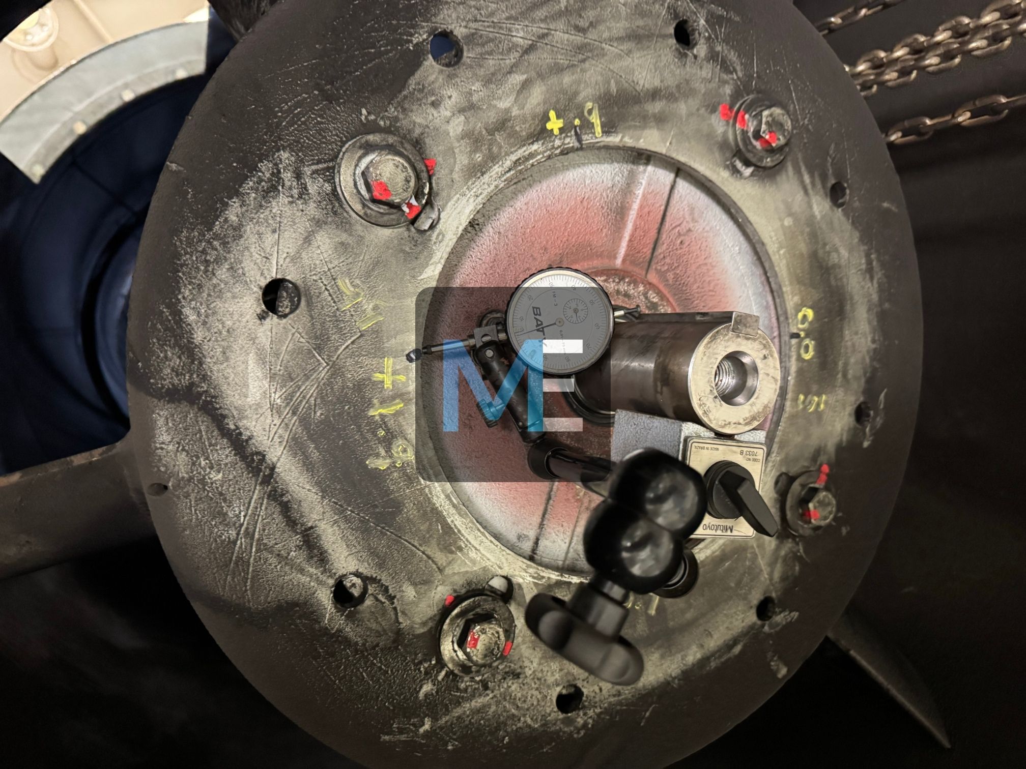 Major repair of the suction fan for the engine room