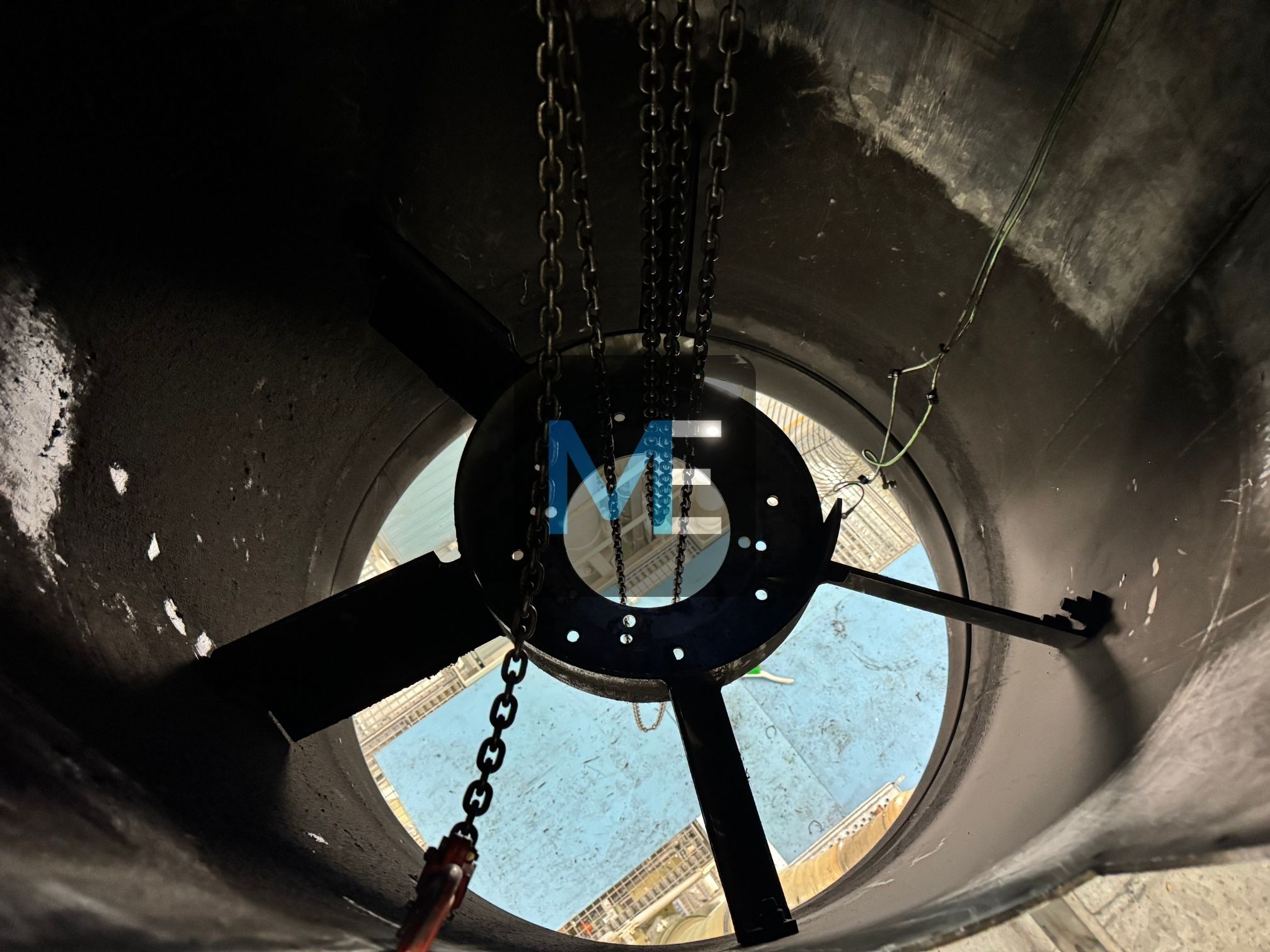 Major repair of the suction fan for the engine room