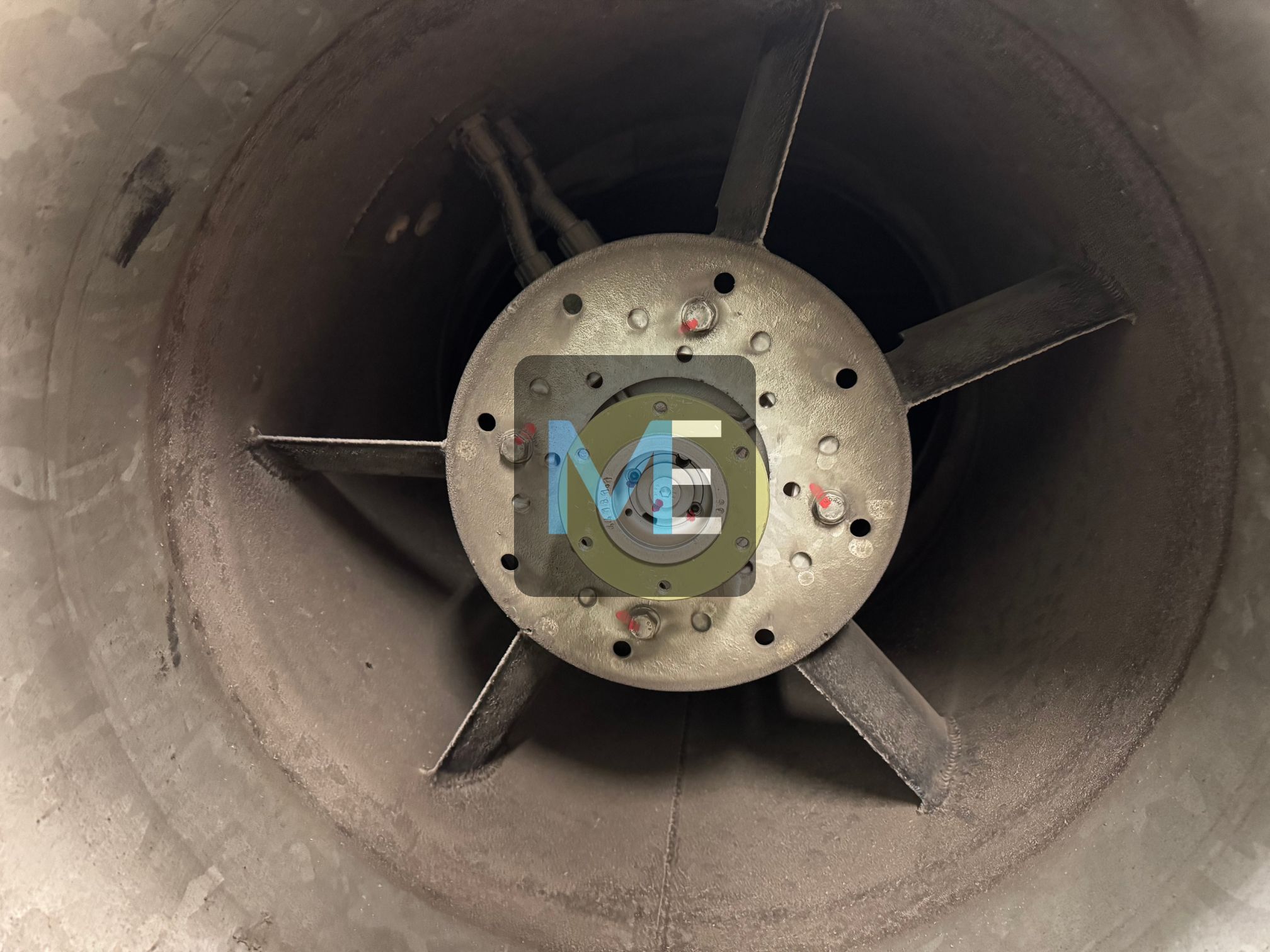 Major repair of the suction fan for the engine room