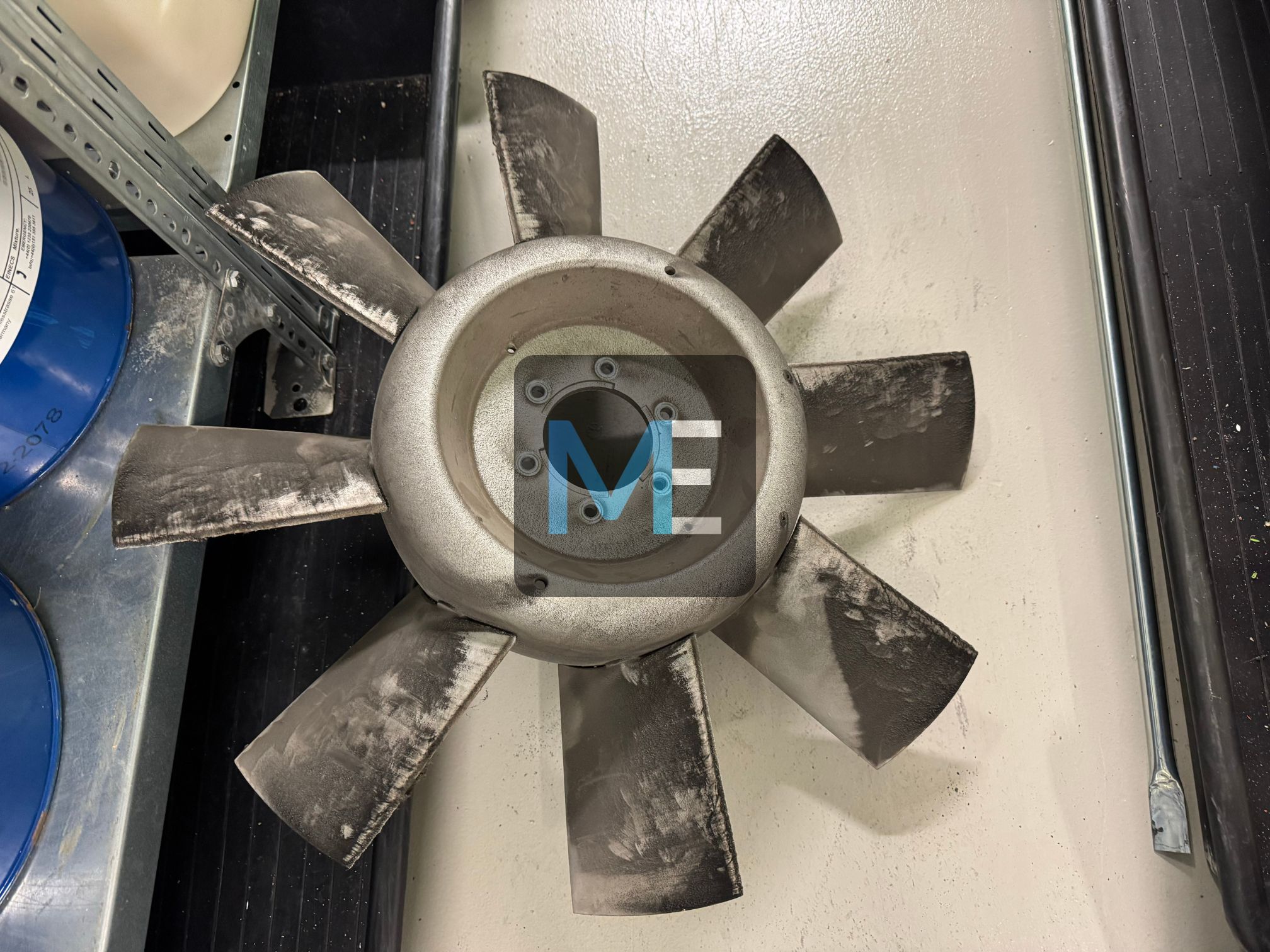 Major repair of the suction fan for the engine room