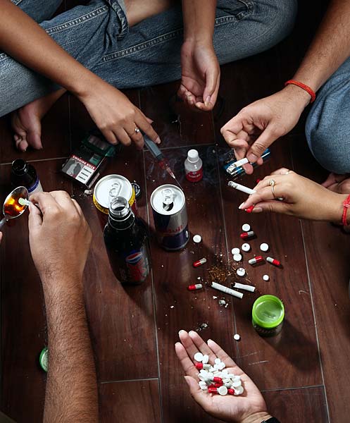 DRUGS TAKEN BY TEENS INSIDE MARTAND TEMPLE