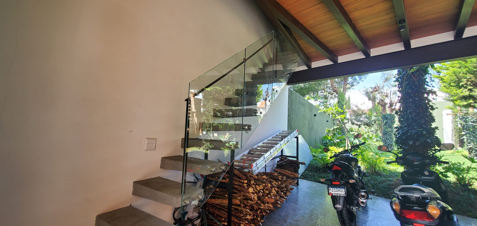 Pasamanos en vidrio templado