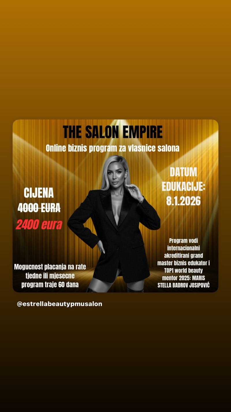 SALON EMPIRE MT -za vlasnice salona