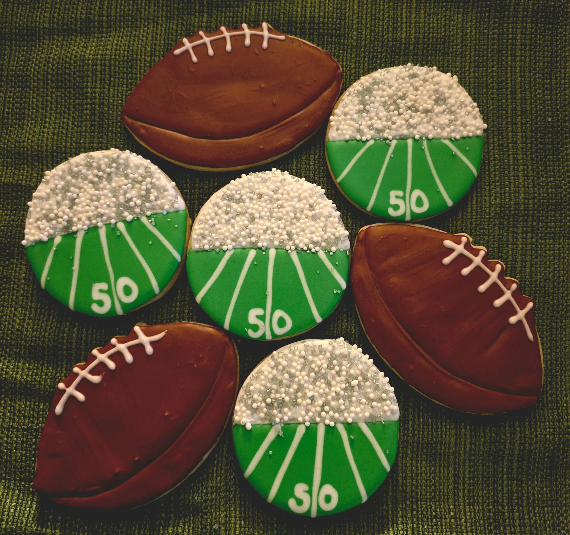Football Stadium Sugar Cookies