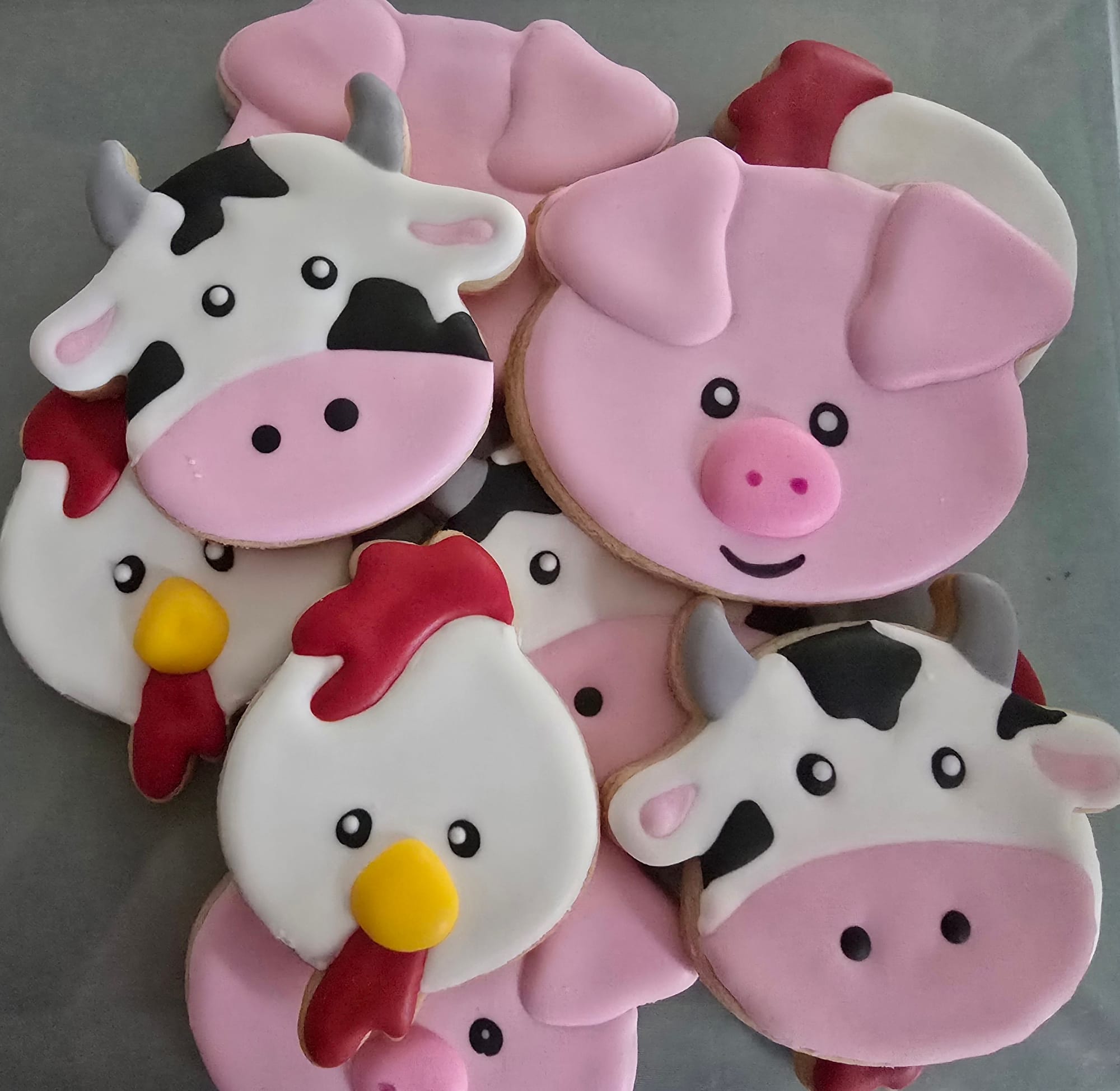 Farm Animal Sugar Cookies.