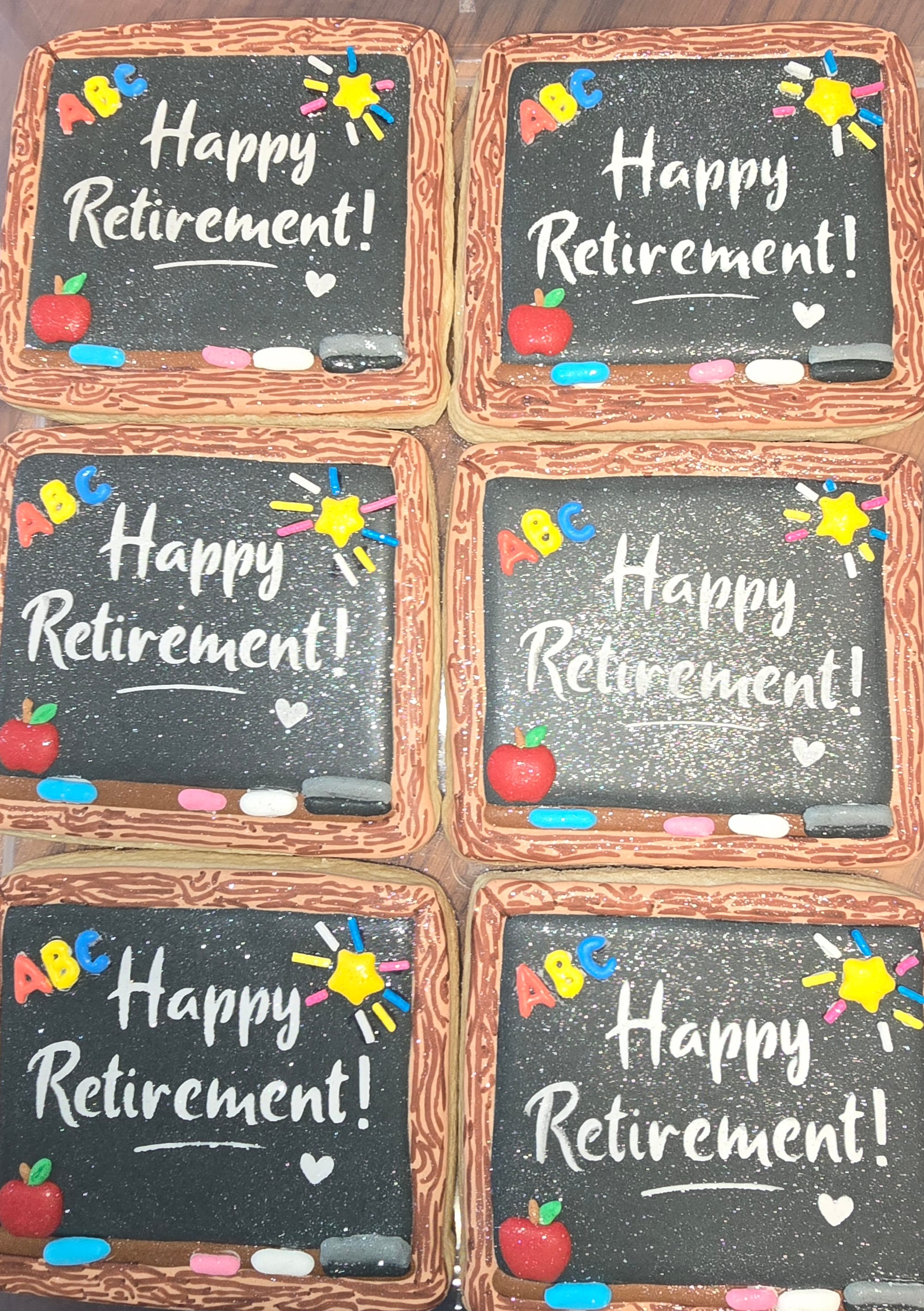 4" Chalkboard Custom Cookies.