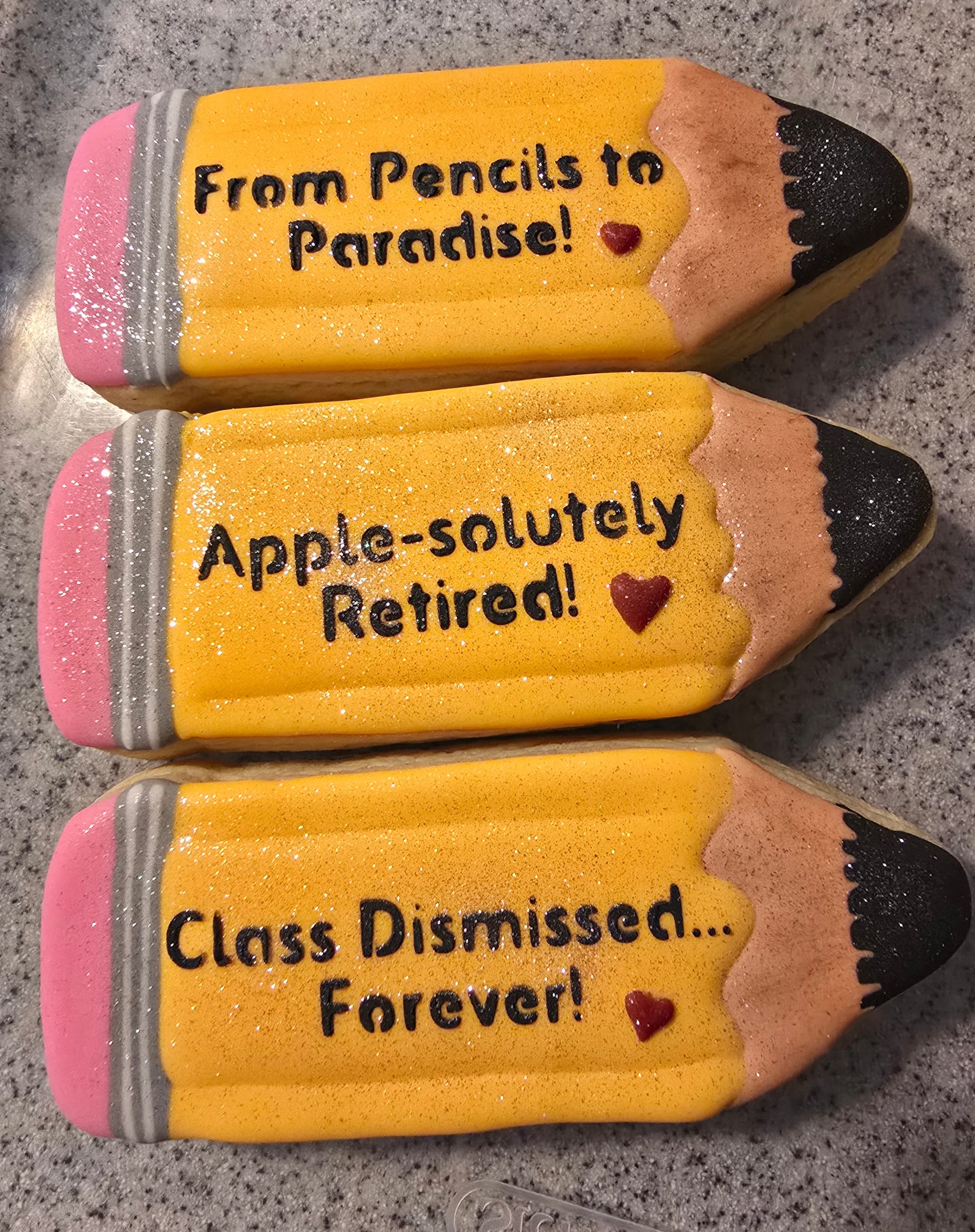 4" Custom Pencil Sugar Cookie
