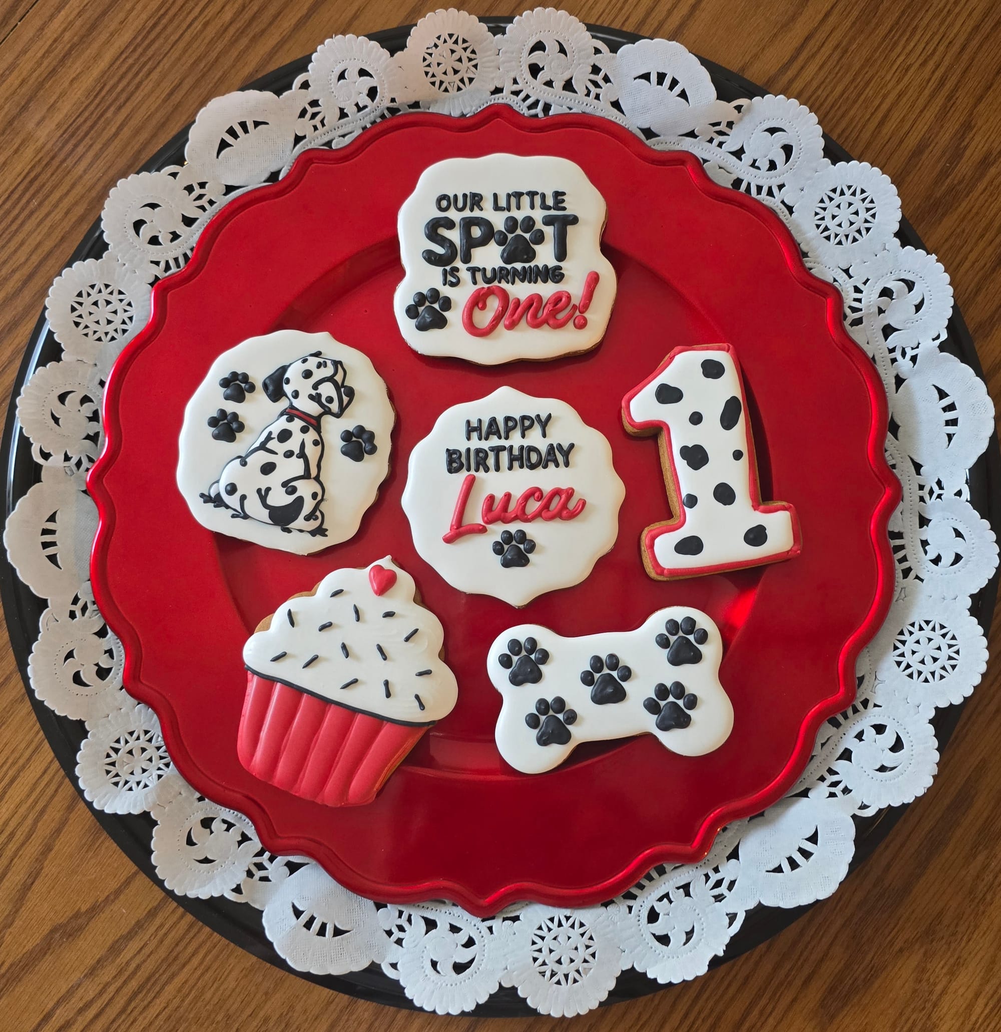 Dalmation 1st Birthday Sugar Cookies!