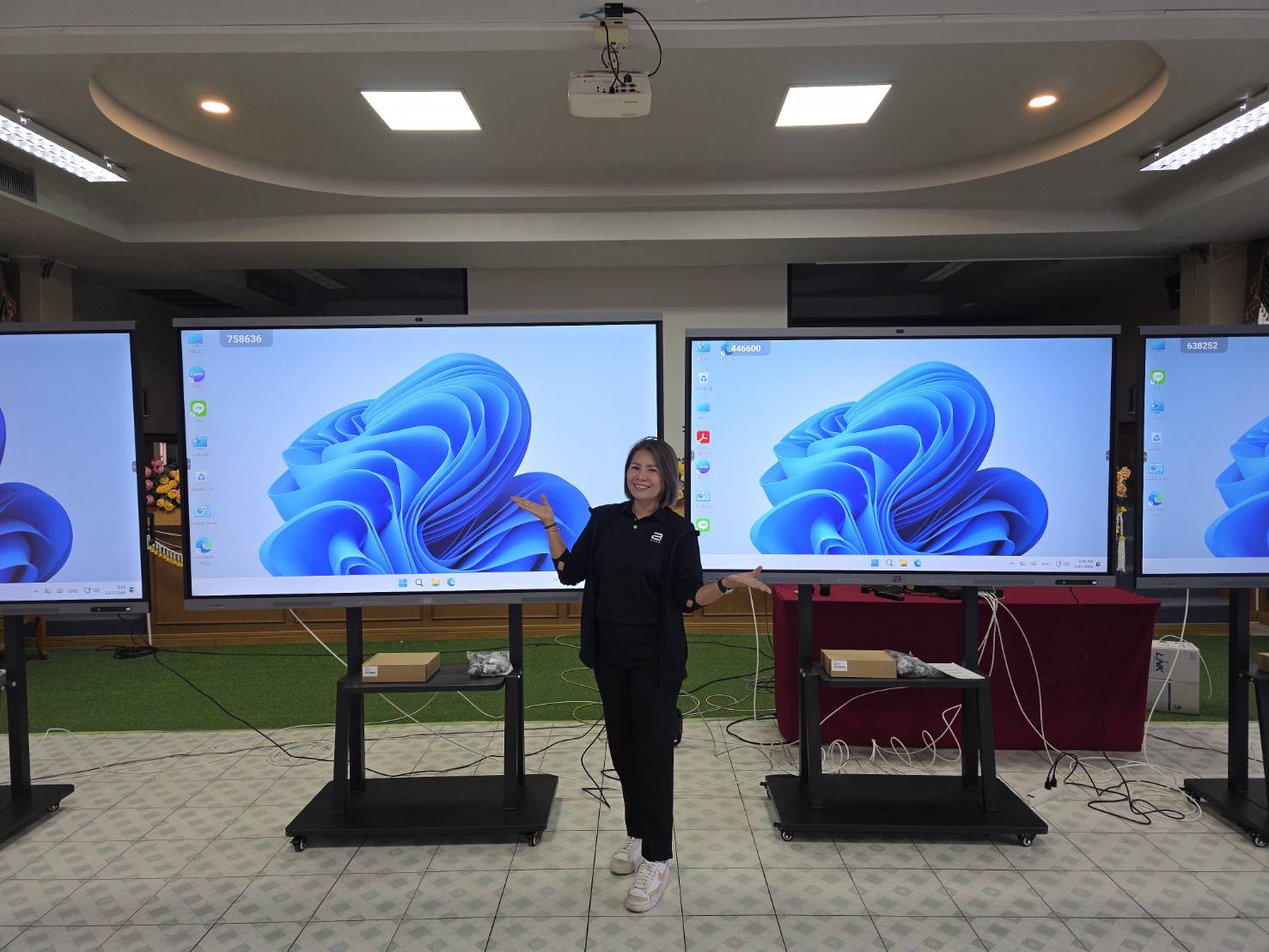 งานติดตั้งจอ โรงเรียนมหาไถ่ขอนแก่น