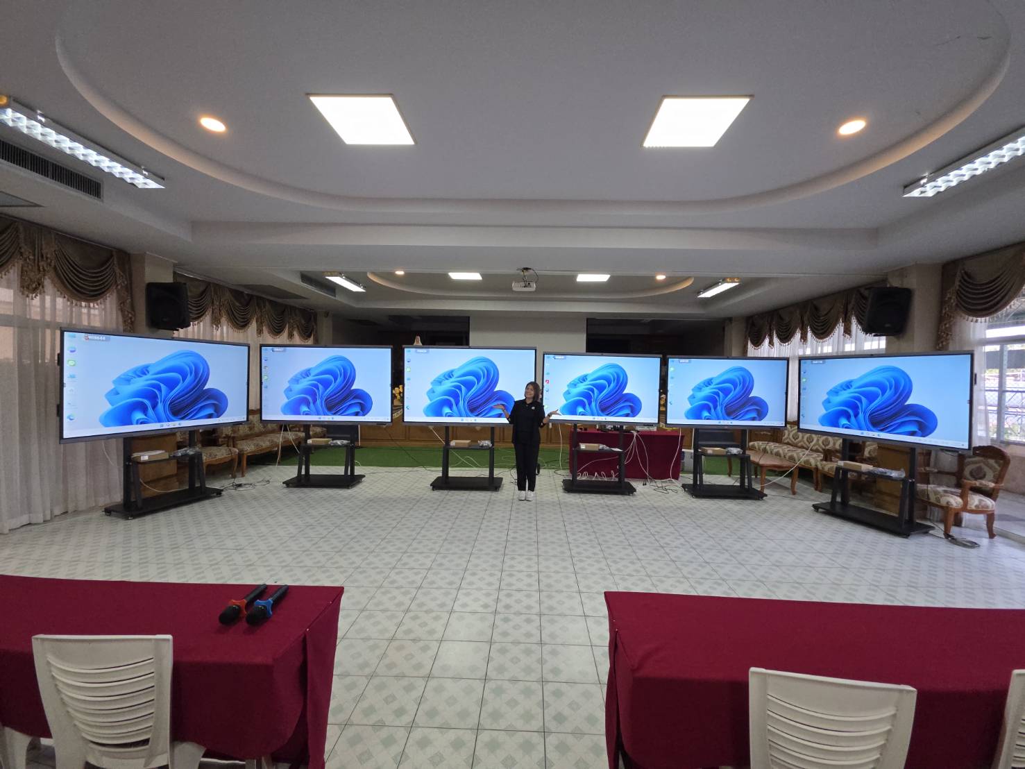 งานติดตั้งจอ โรงเรียนมหาไถ่ขอนแก่น