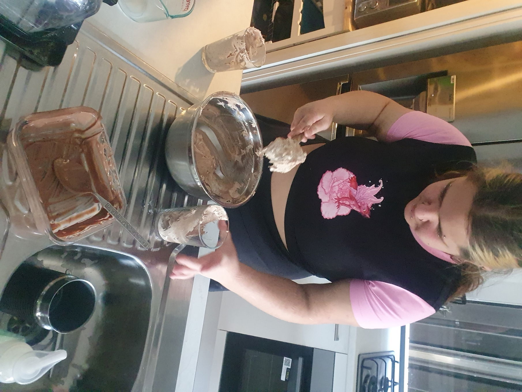 Cooking day making chocolate mousse! YUM!