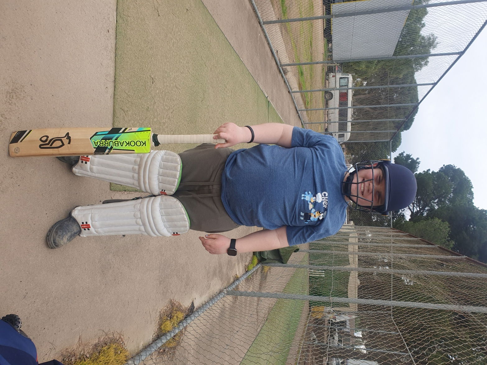 Cricket practice at the Two Wells nets!