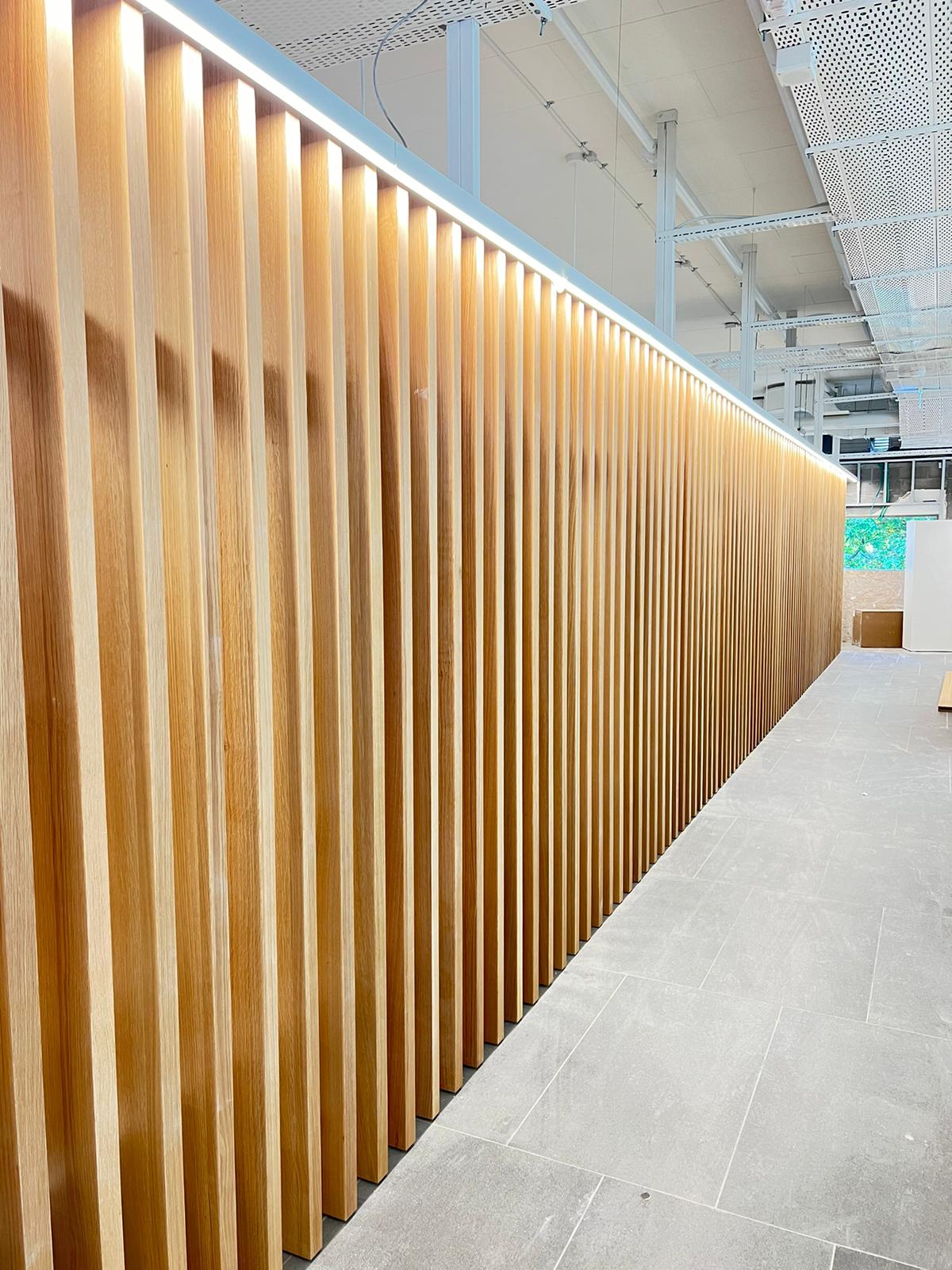 מחיצות תקרות עץ דקורטיביות 