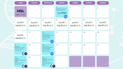 Consulta nuestro calendario de sesiones y actividades de abril 2025.