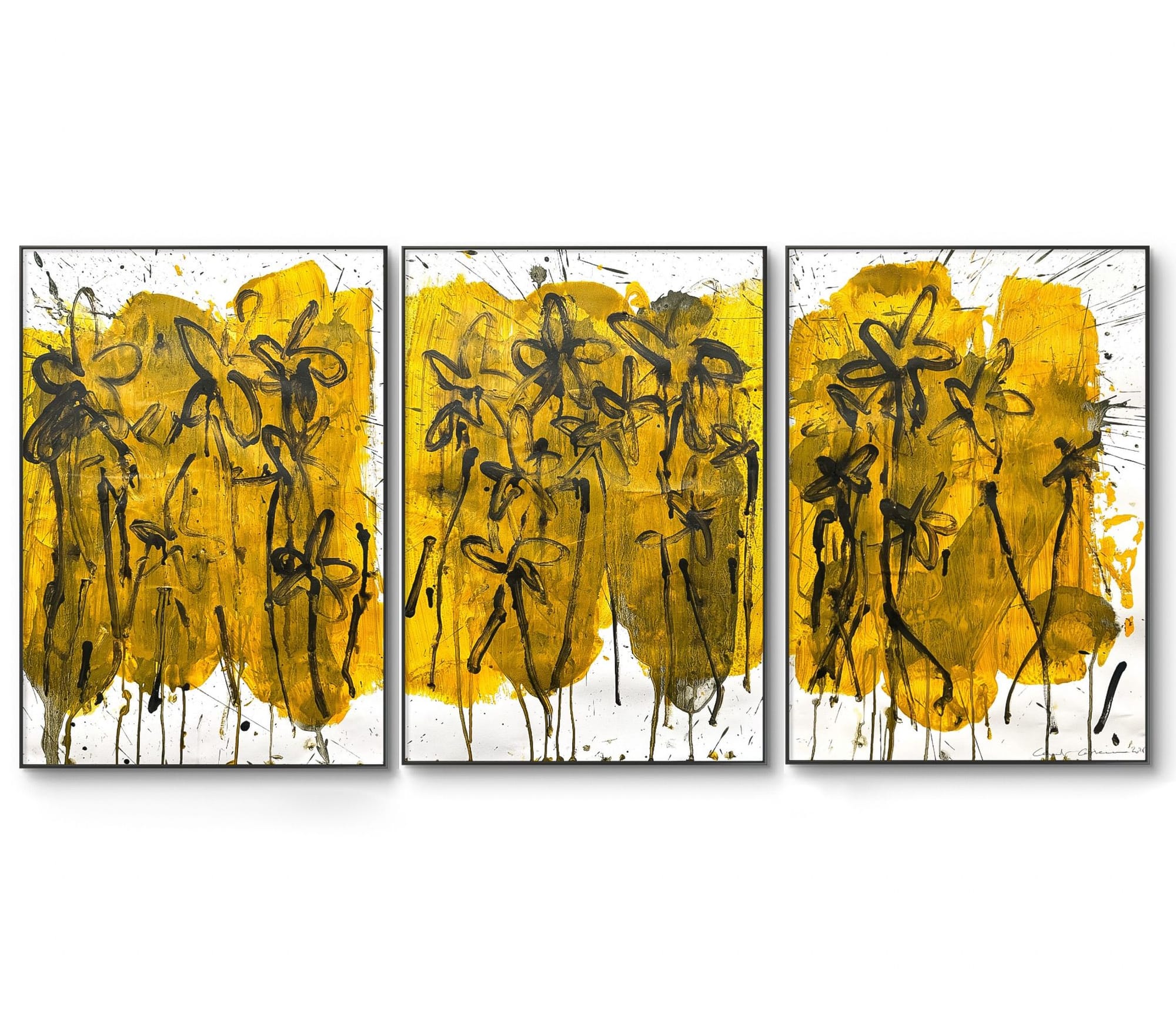 Triptyque Flowers.