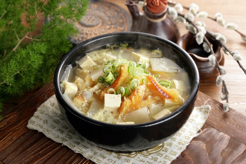 Dried pollack hangover soup