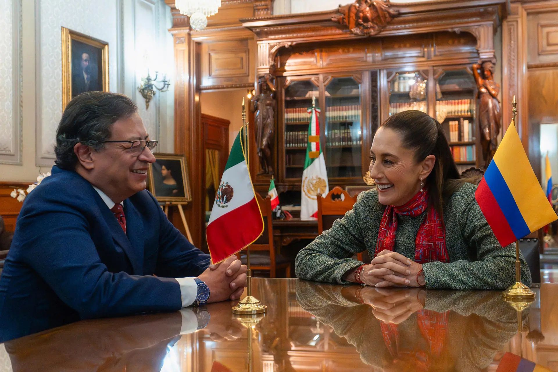 Sheinbaum y Petro acuerdan impulsar candidaturas femeninas en ONU y OEA