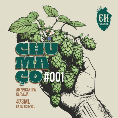 Chumaço de Lúpulo #001 - American IPA - 5,2% ABV - 52 IBU