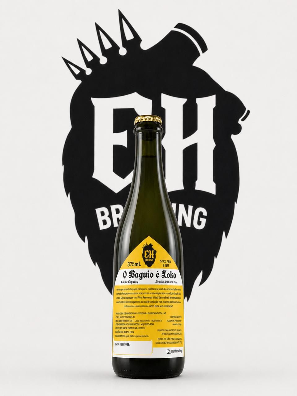 Cerveja que faz parte do projeto Manipuera