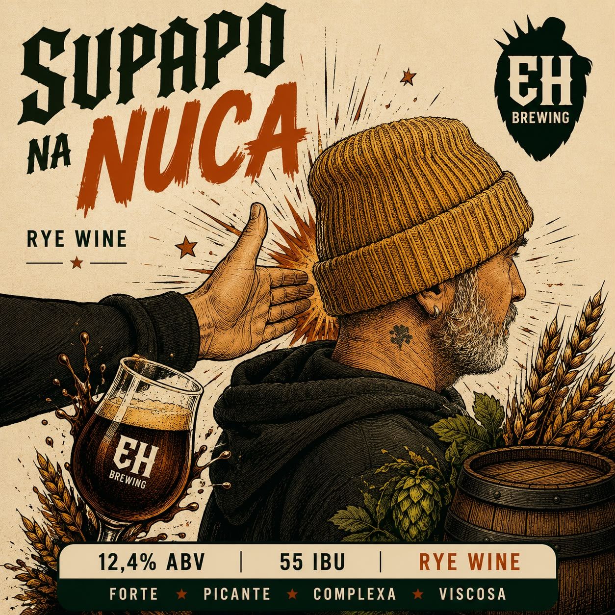 Uma cerveja intensa, potente e sem concessões.