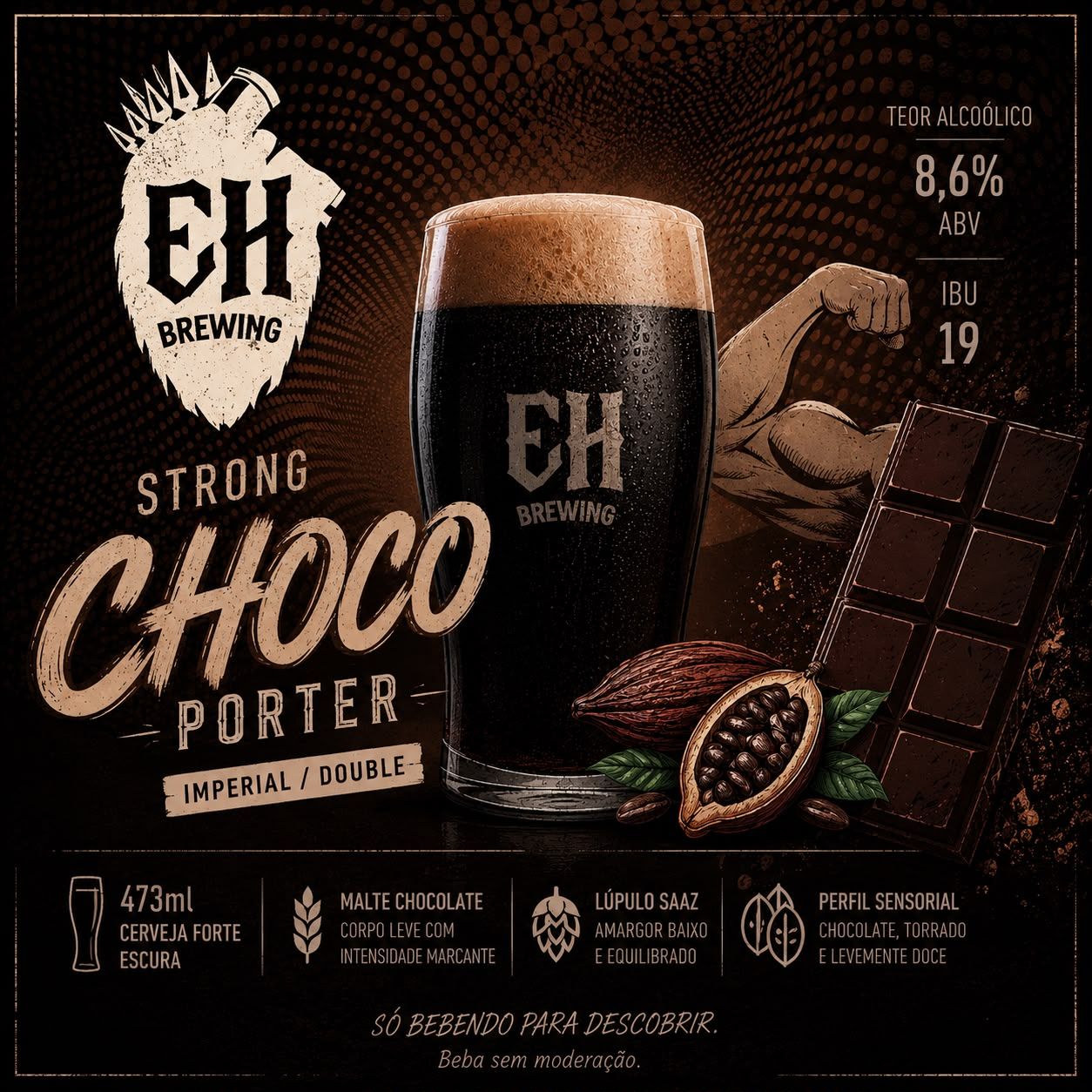 Uma Imperial Porter intensa, maltada e surpreendentemente fácil de beber