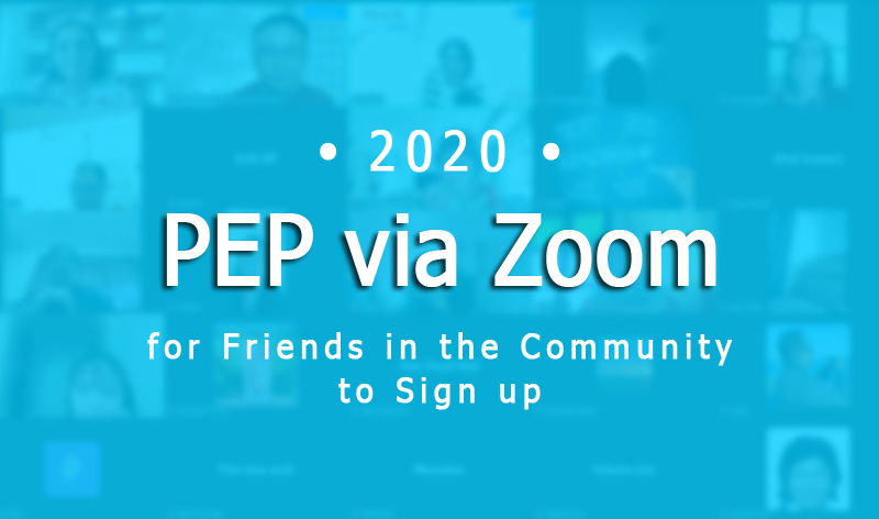 In 2020, SFi conducted its inaugural Zoom PEP class for friends in the community during the COVID lockdown, from June to August.