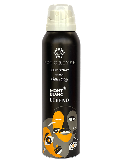 Poloriyeh Legend body spray - اسپری بدن مردانه مون بلان لجند پلریه