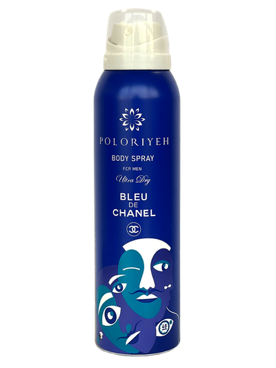 Poloriyeh Blue Chanel body spray -  اسپری بدن مردانه بلوشنل پلریه