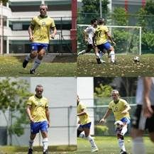 A collage of a person playing footballAI-generated content may be incorrect.