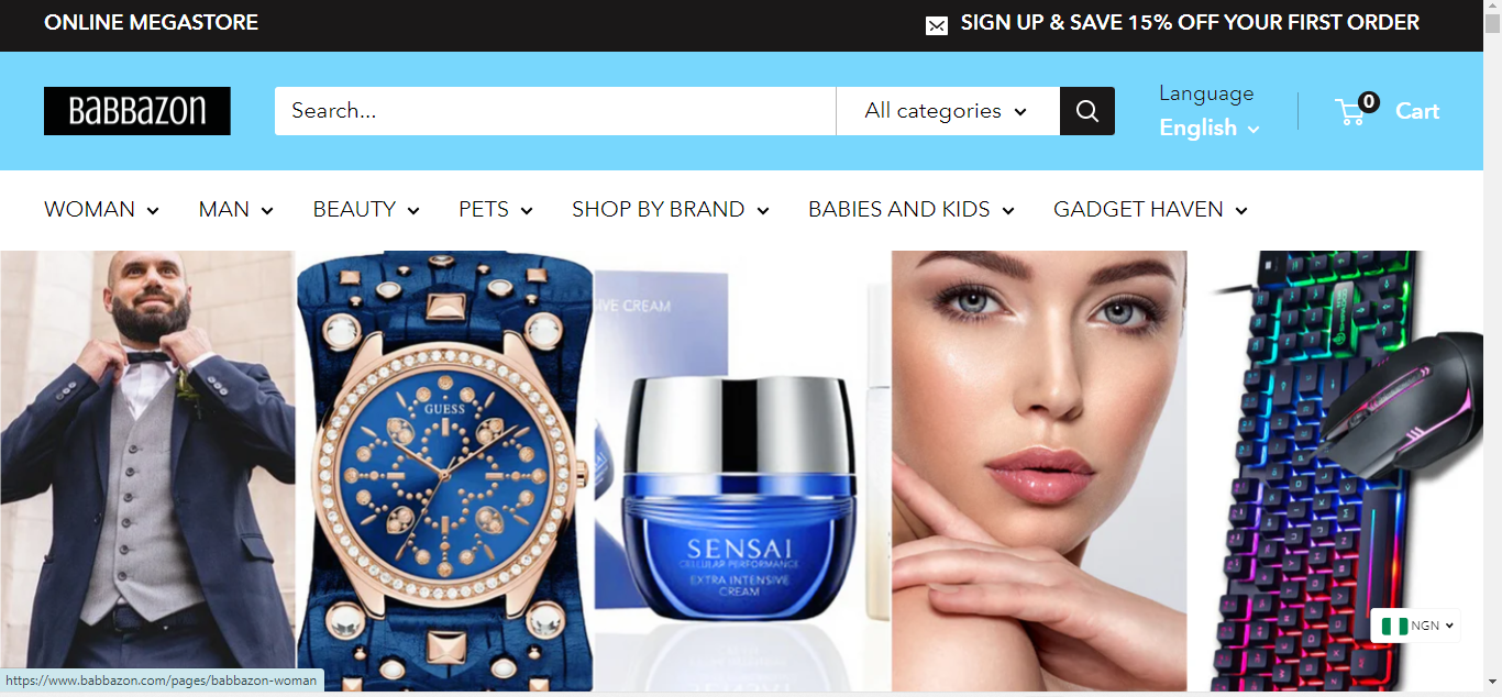  Babbazon Shopify Website Design