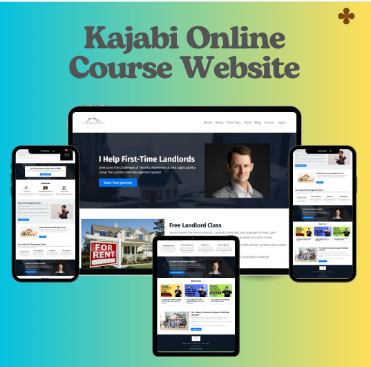 (kajabi website) for First Landlord Startegy