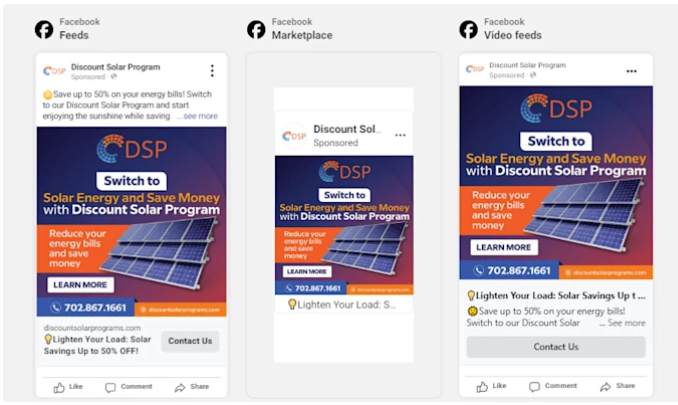 Facebook Ads Campaign (Solar Energy Ads Campaign)