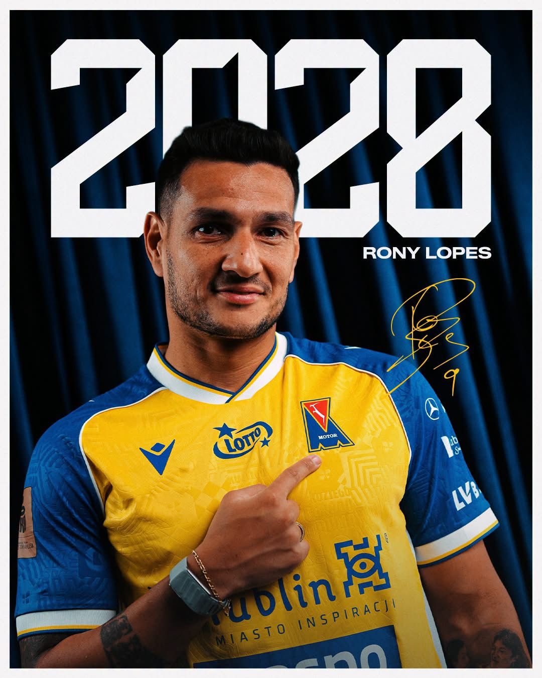 Hitowy transfer Motoru. Rony Lopes podpisał kontrakt do 2028 roku
