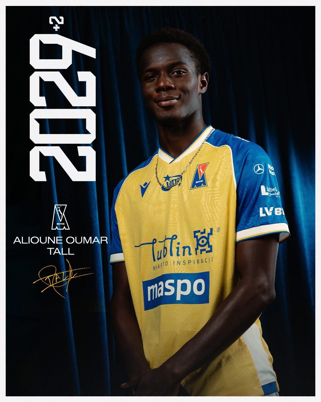 Motor Lublin ma trzeciego Senegalczyka. Alioune Oumar Tall podpisał kontrakt