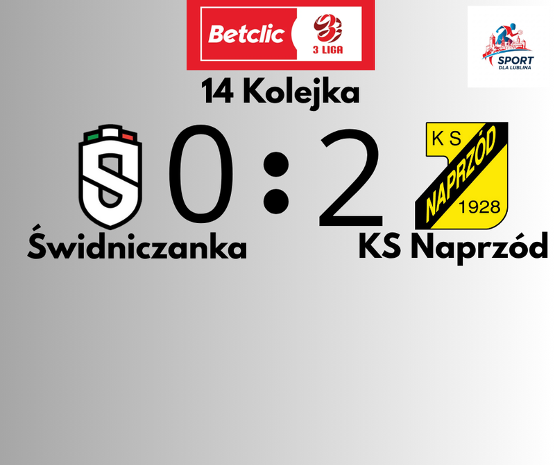 Naprzód skuteczniejszy w Świdniku - Świdniczanka 0:2 KS Naprzód