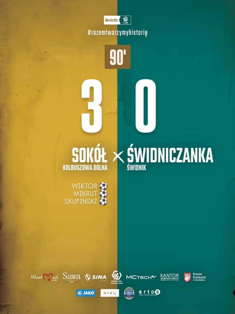 śᴡɪᴅɴɪᴀ ᴘʀᴢᴇɢʀʏᴡᴀ ,,ᴍᴇᴄᴢ ᴏ 𝟨. ᴘᴜɴᴋᴛóᴡ”.ꜱᴏᴋóᴌ 𝟥:𝟢 śᴡɪᴅɴɪᴄᴢᴀɴᴋᴀ
