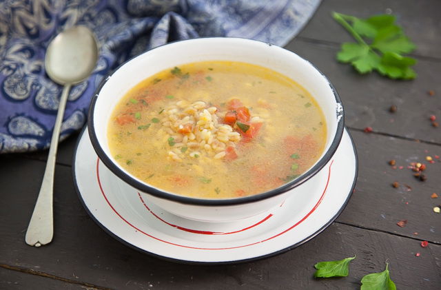 شوربة حمام بالفريك