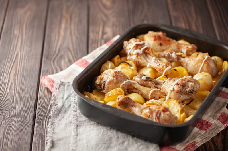 صنيه بطاطس بالدجاج