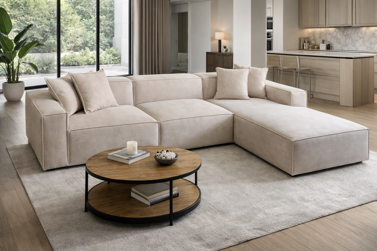 ספת רביצה בצבע קרם - דגם רביצה