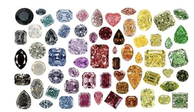 A Rainbow of Fancy Coloured Diamonds
