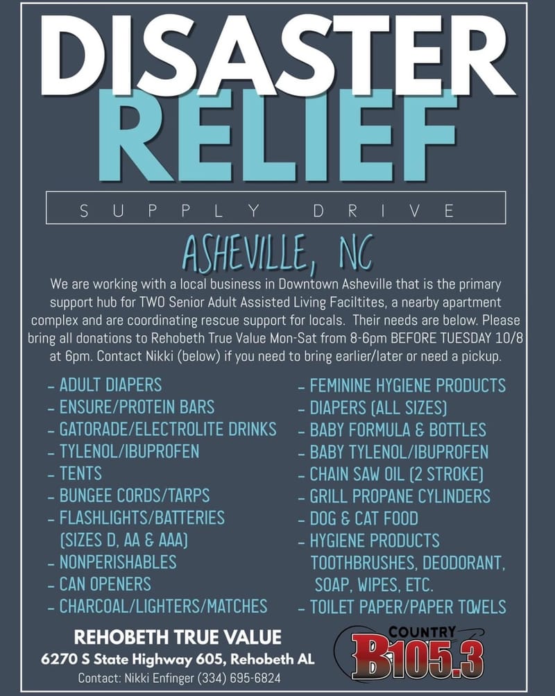 Help for Ashville NC
